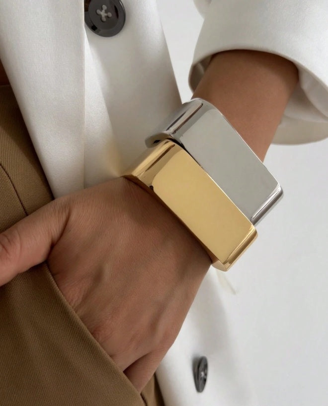Sleek Sculpted Rectangle Cuffs