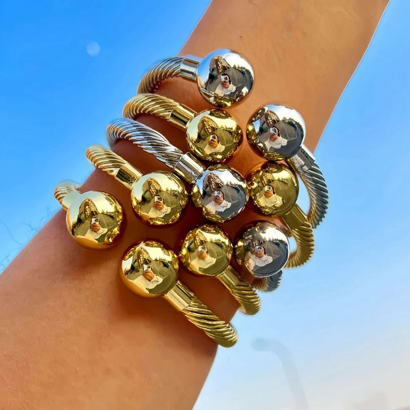 Sol & Luna Statement Cuff Bangles