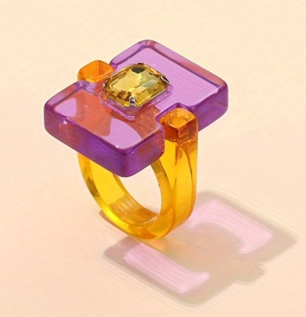 Solar Prism Statement Ring ✨