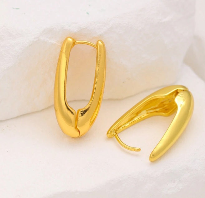 Solstice Curve Stainless Steel Earrings