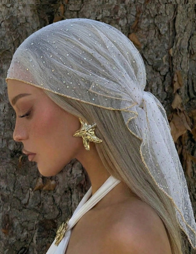 Starlit Veil Boho Bandana ✨