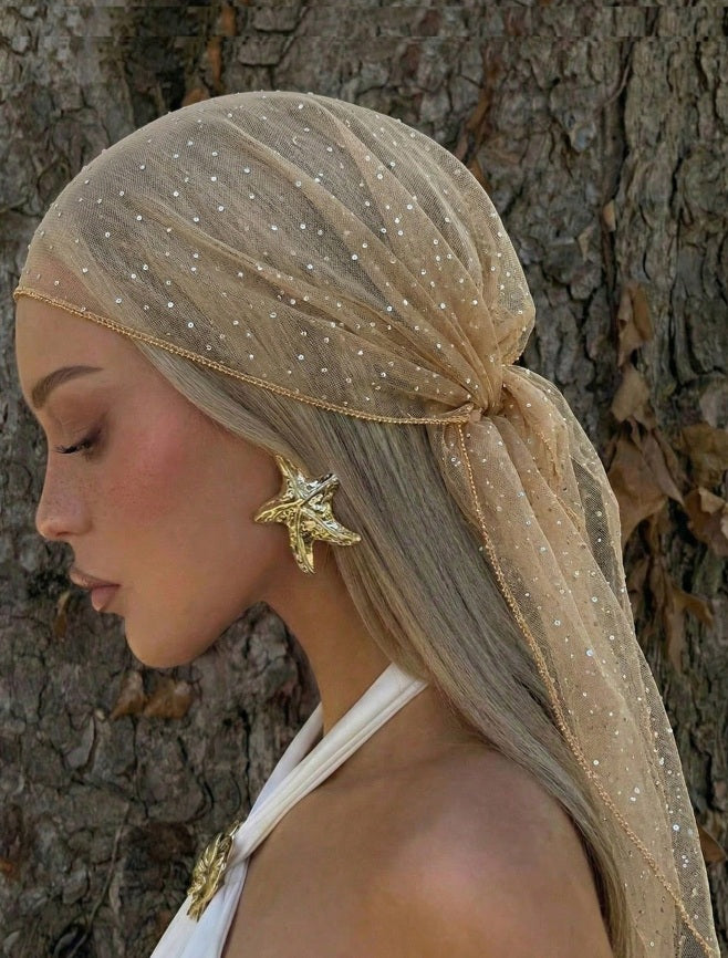 Starlit Veil Boho Bandana ✨