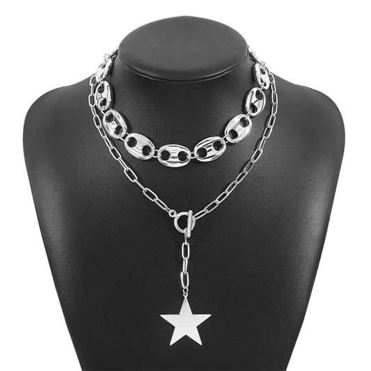Stellar Link Duo Necklace Set