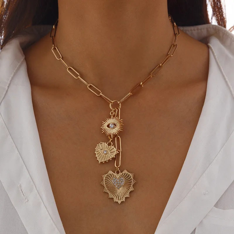 Sunlit Guardian Medallion Necklace