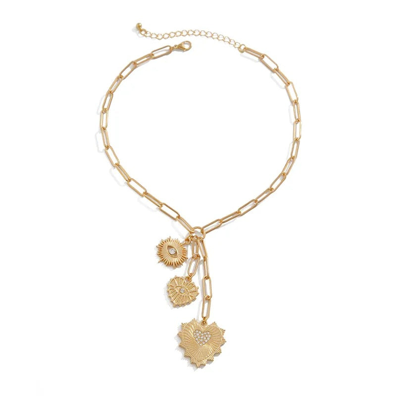 Sunlit Guardian Medallion Necklace