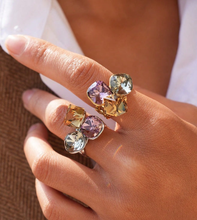 Twilight Luxe Austrian Crystal Ring ✨