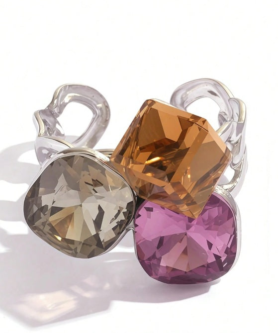 Twilight Luxe Austrian Crystal Ring ✨