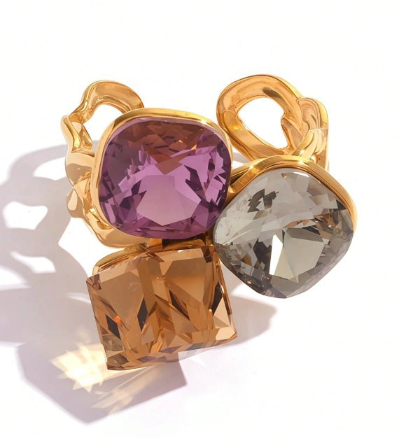 Twilight Luxe Austrian Crystal Ring ✨