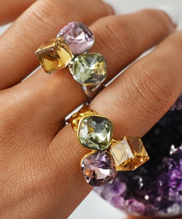 Twilight Luxe Austrian Crystal Ring ✨