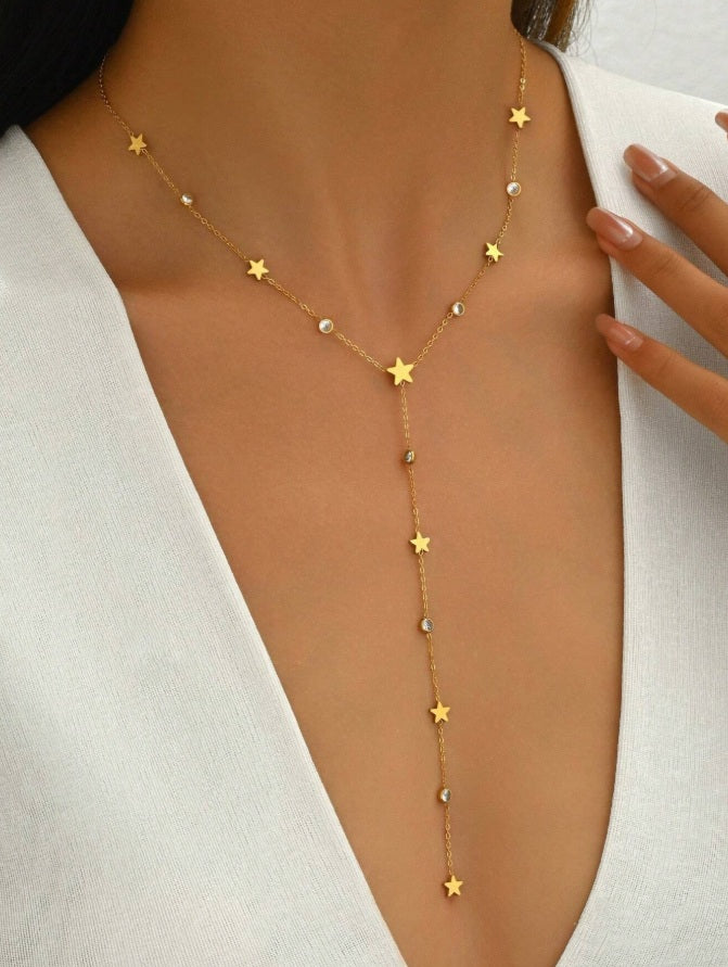 Starlit Cascade Y-Necklace